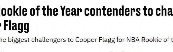 楊(yáng)瀚森(sēn)凭实力跻身最(zuì)佳新秀竞争榜(bǎng)