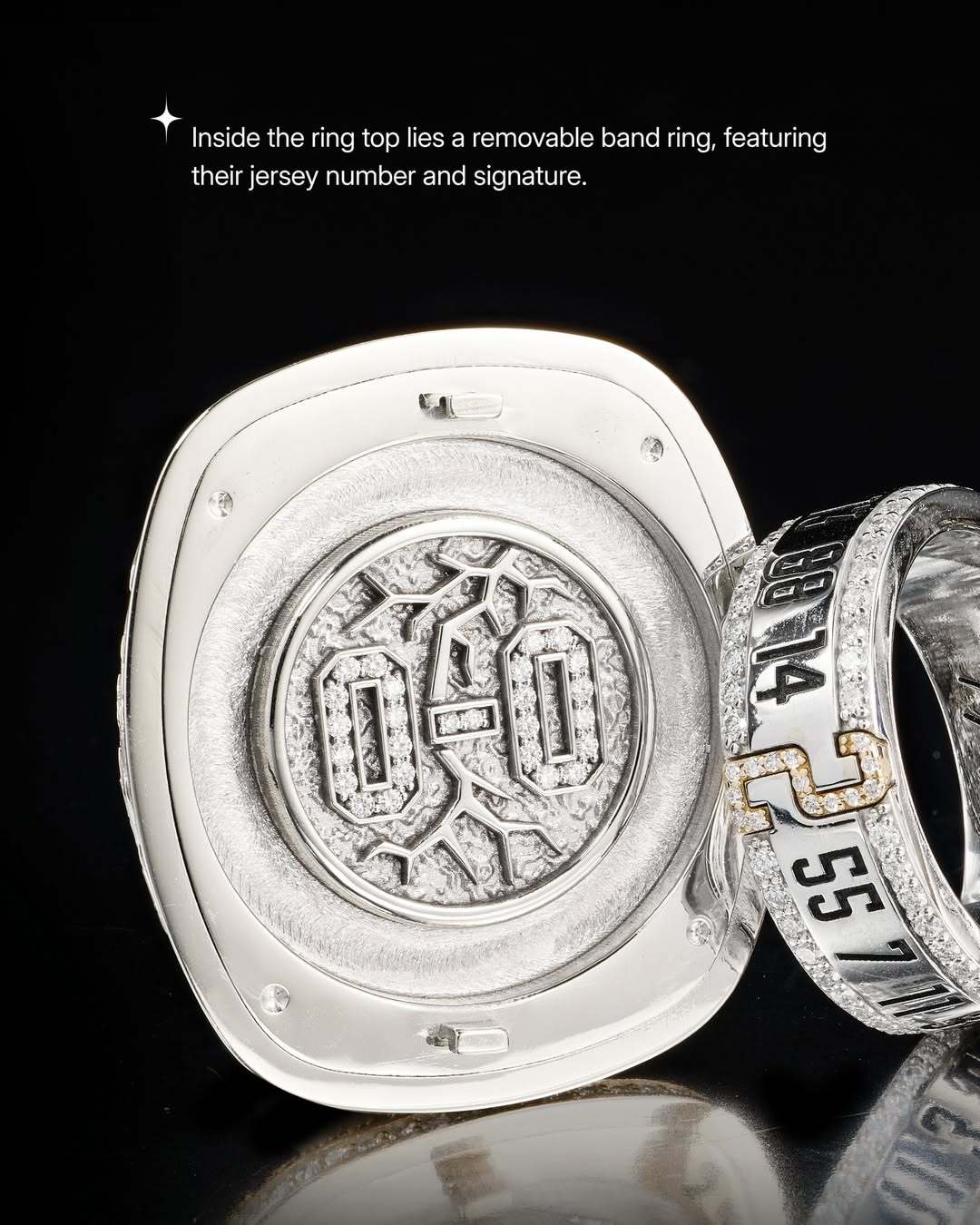 俄克拉(lā)荷马城(chéng)雷(léi)霆队NBA縂(zǒng)冠軍(jūn)戒指亮相